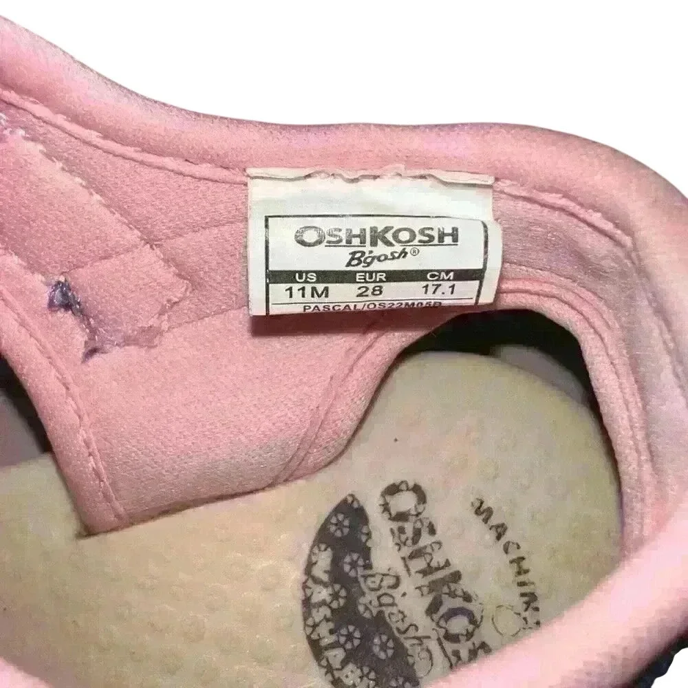 OshKosh B'Gosh Girl Pascal Sandal 11M Outdoors Swim Walking Trail‎ Comfort EUC!!